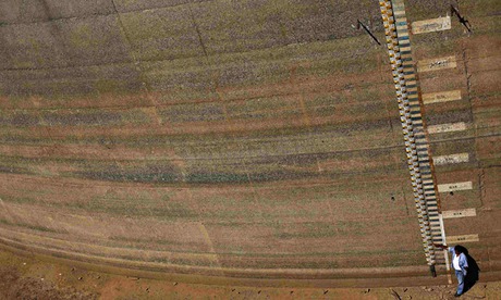 Extreme Weather :  empty dam during drought in Brazil